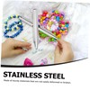 NUOBESTY 4pcs Practical Stainless Steel Beads Scoop Jewelry Tool for