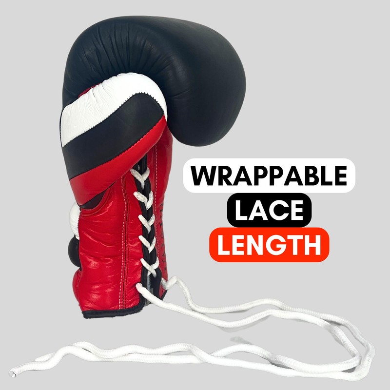 Valour Strike Lace-Up Boxing Gloves | Premium Leather Fight Gloves