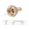 sourcing map Brass Barb Hose Fitting Connector Adapter 10mm Barbed