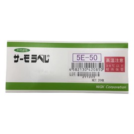 日油技研工業 サーモラベル5点表示屋外対応型 不可逆性 50度 5E50