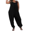 LAMISSCHE Black Jumpsuit For Women Dressy Overalls For Women Loose