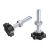 sourcing map 8pcs Star Clamping Knobs with Nuts Washers, M10