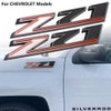2PCS Black & Red 2019-2023 Silverado Z71 Emblem Badge 84632695