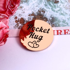 Encouragement Gifts for College Girls, Women's Stress Relief & New Beginnings Gift, Good Luck Pocket Hug Token, Cheer up Gifts for Women, Feel Better Gift for Women, Get Well Soon GIFT for Her