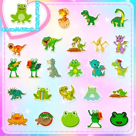 Pack of 100 Small Frog Stickers Car Laptop Phone Guitar Skateboard Motorcycle Bicycle Frog Stickers Set Vinyl Waterproof Aesthetic Stickers for Teenagers Children Adults