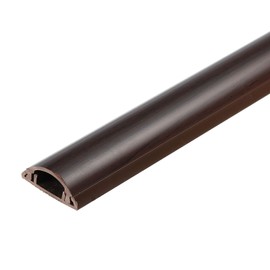 PATIKIL Floor/Wall Cable Raceway Cord Cover 39" Lx1 Wx0.4 H Cord Hider Channel Self-Adhesive Black Brown for TV Wire Management