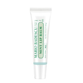 Mario Badescu Moisturizing Mint Lip Balm for Dry Cracked Lips, Infused with Coconut Oil and Shea Butter, Ultra-Nourishing Lip Care Moisturizer for Soft, Smooth and Supple Lips, 0.35 Oz