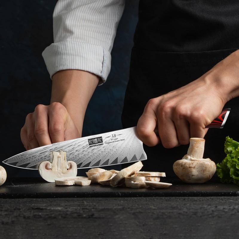 HOSHANHO 8 Inch Damascus Chef Knife, Professional VG-10 Damascus Super