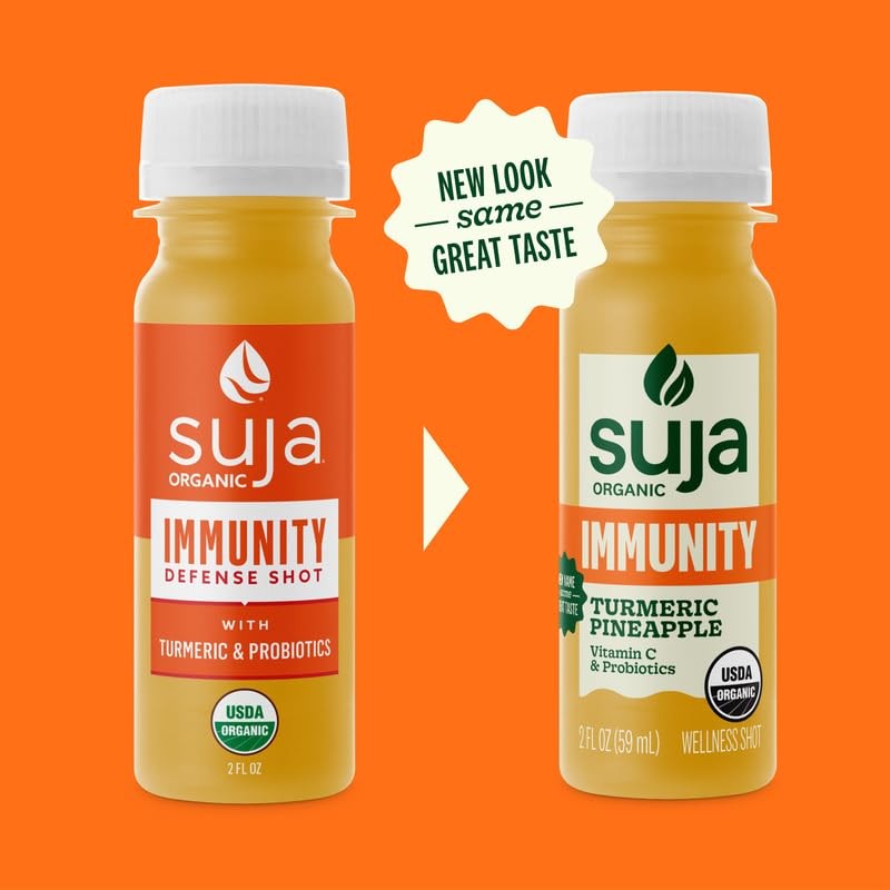 Suja Organic Immunity Defense Shot (30 Pack) with Turmeric and