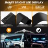 GOODFITMENT 2X 590mm Windshield Devil LED Eyes Light Soft Screen