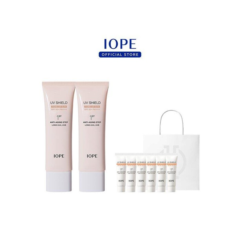 Iope [아이오페][SSG단독][50ml+40ml] UV쉴드 선 프로텍터 SPF50+PA++++ 기획세트 [Iope][SSG Exclusive][50ml+40ml] UV