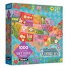 RoseArt - Soft Touch - Flower Map - 1000 Piece