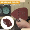 Partuto 50 Pcs 5.31"x3.86" 320 Grit Universal Sanding Discs -