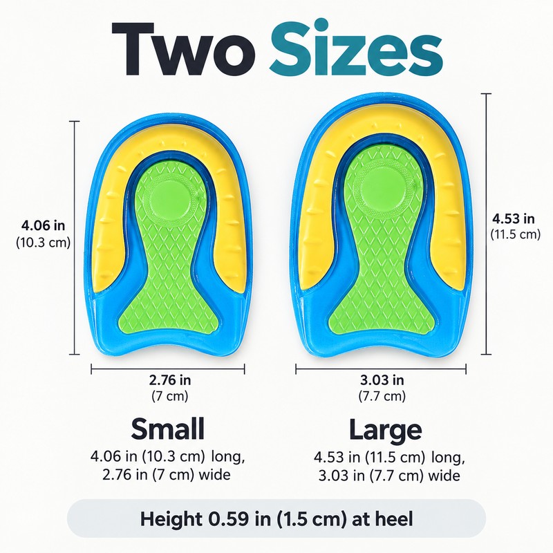 Gel Heel Cups for Shoes – Shock-Absorbing Silicone Heel Cushion