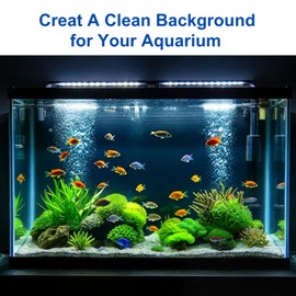 ELEBOX Aquarium Background Blue Black Fish Tank Background Picture 2 Sides Fish Backdrop for Aquarium Wallpaper 12"x 32"