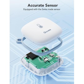 Govee WiFi Thermometer Hygrometer, Smart Humidity Temperature Monitor with App Notification Alert, Remote Monitor for Room Greenhouse Incubator Wine Cellar, 2 Years Free Data Storage Export