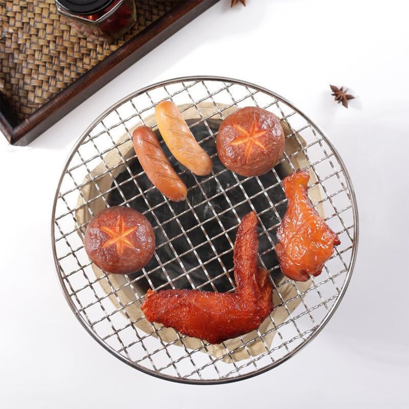 Unikato Disposable Grate Round Net Refill, Set of 5, Barbecue