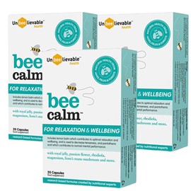 Unbeelievable Unbeelievable Health Bee Calm Relaxation and Wellbeing Support - Created by Nutritional Experts – Help Increase Resistance to Stress – Plant Based & Gluten Free (3 Packs)