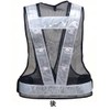 LED Safety Vest Reflective Material Width 6cm, Navy/White