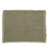 Poowe 17x24 Inches Non Slip Waffle Bath Rug with Tassels