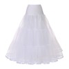 WOWBRIDAL Women's Ankle Length Petticoats Wedding Slips Plus Size Medium