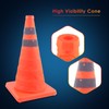 Collapsible Traffic Cones, ERKOON 2 Pack 18'' Orange Safety Road