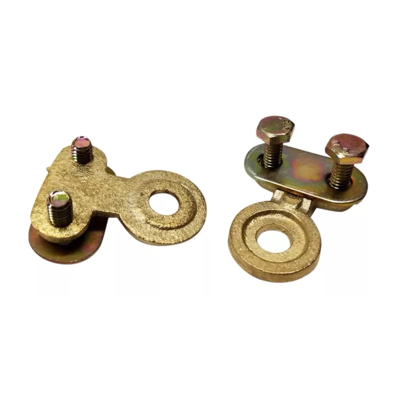 Ter-Mex 2x brass side post battery cable terminal Wire Automotive