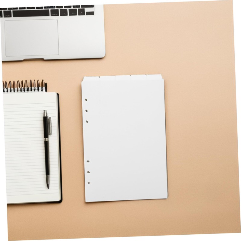 Gatuida 25pcs Binder Divider Tabs Loose Leaf Inserts with Removable