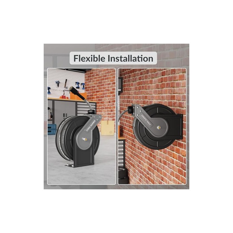 Giraffe Tools Garden Hose Reel Swivel Bracket for Giraffe Hose