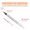 100pcs 1ml Plastic Syringes with caps for Scientific Labs Experiment