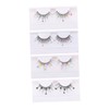 Gatuida 4Pairs Sequins False Eyelashes Set Lashes with Butterflies and