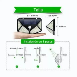 PTHORSE Jardín Al Aire Libre 100led Solar Impermeable Lámpara