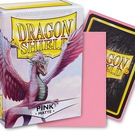 Dragon Shield Matte Standard (100) Card Sleeves - Trading Card Accessories:_Pink