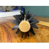 Bamboo Round Hair Brush by RustiK, Soft Bristles, Curl Enhancing,