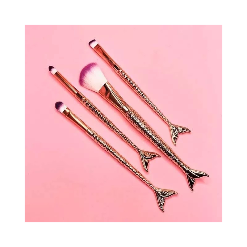 KH Brochas Sirena Maquillaje 12 Sets De 4pz Mayoreo Regalo