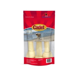 Ims Trading 10009 3-Pack Natural Rawhide Bone For Dogs, 8-Inch