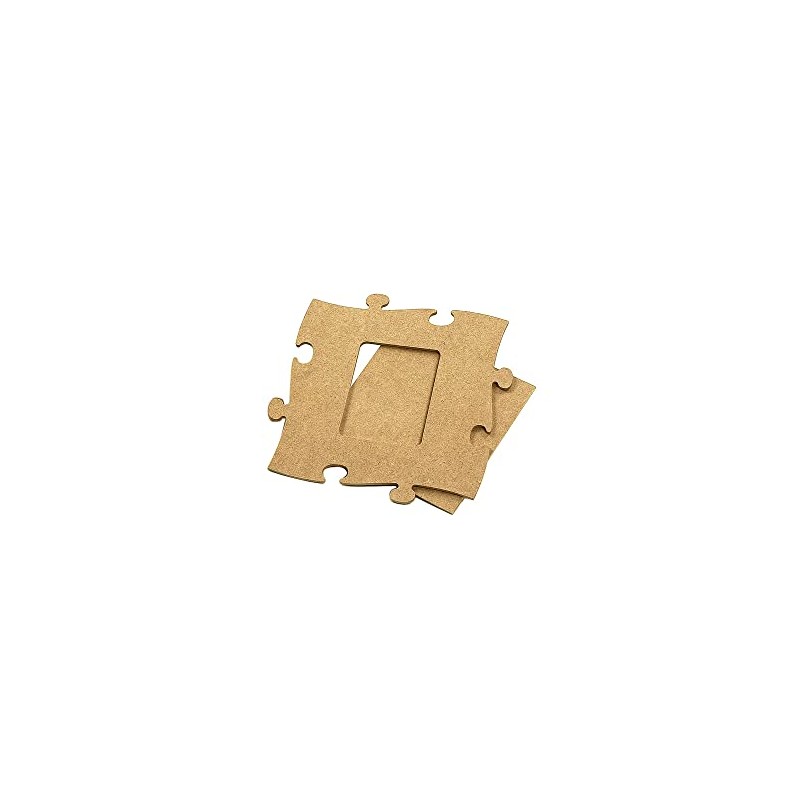 Unpainted MDF Square Puzzle Frame 24 x 24 cm