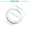 ACROPIX 78.1mm to 66.6mm Universal Hub Centric Rings Silver Tone