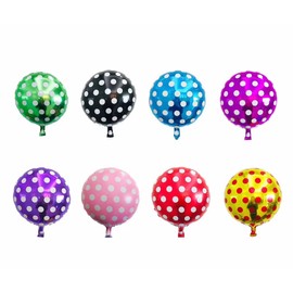 8 Pack Colorful Polka Dot Balloons 18 Inch Large Polka Dot Party Balloons for Wedding Birthday Party Festival Decoration Supplies