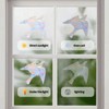 Window Stickers, Anti-Collision, Pack of 32 Prism Window Stickers, Bird
