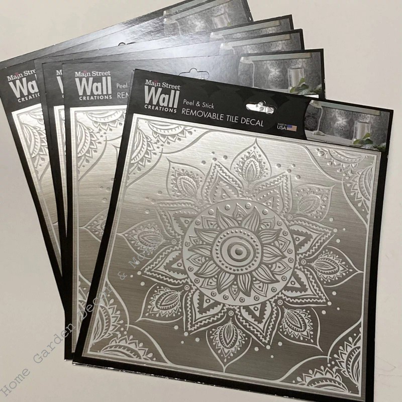 MAIN STREET WALL CREATIONS Peel Stick 8"x8" Art Wall Tile