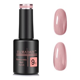 Esmalte de uñas de gel Soak-Off UV/LED Nude Pink de 0.3 fl oz, rosa polvo (X007), para manicura y uso en salones, regalos para mujeres