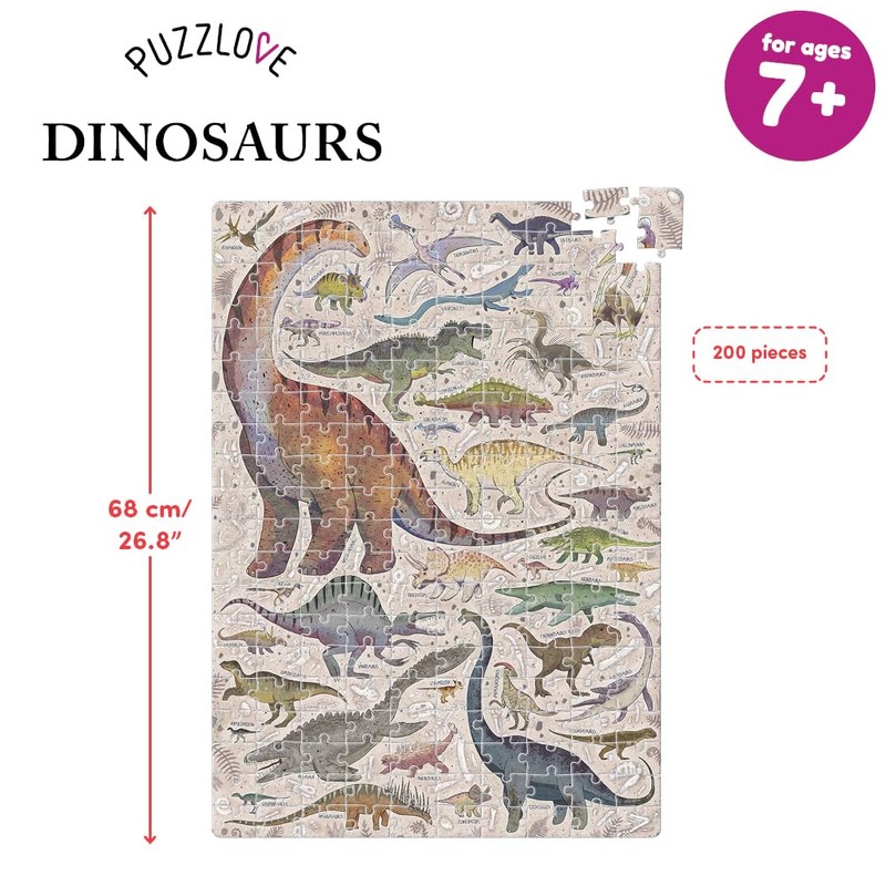 Banana Panda Puzzlove Dinosaurs (200 Pcs) 7+ Floor Puzzle