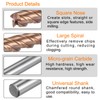 sourcing map 2pcs Carbide Square End Mills 8mm (5/16") Dia