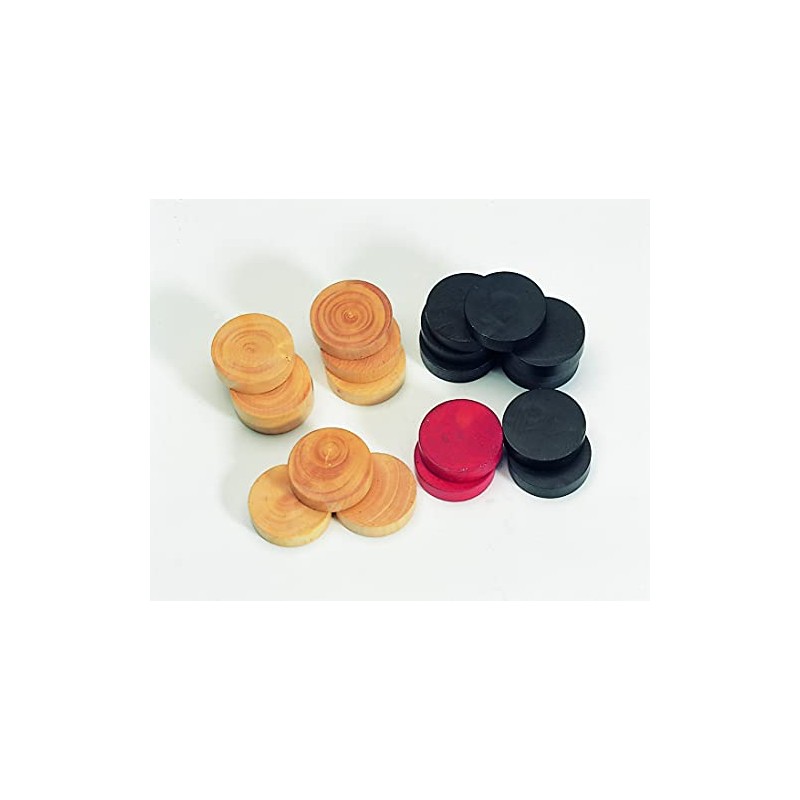 MESPI 12820 Carrom Boxwood Stones Diameter 31 mm Black Natural