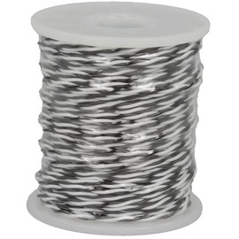 Jameco ValuePro 24 AWG Black/White Stranded Twisted Pair Hook-Up Wire 100 Feet