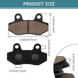 Yerbay Brake Pads Front/Rear for HYOSUNG Comet GT125 GT250 GT650 2004-2006