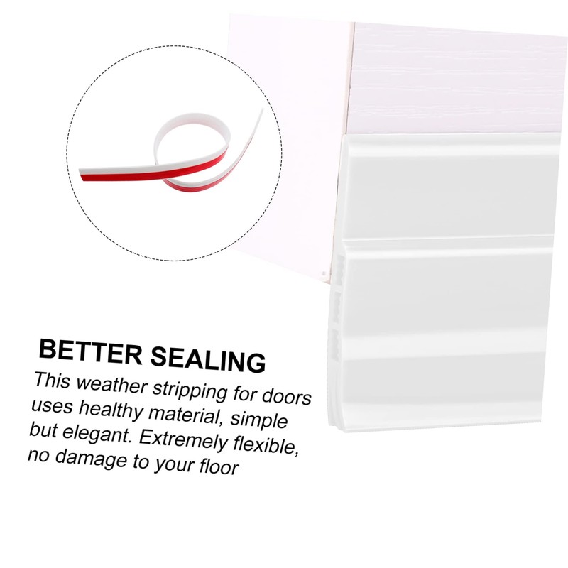 TEHAUX 1Piece Door Bottom Seal Strip Soundproofing Windproof Strip for