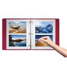 Better Office Products 100 Count Photo Mounting Sheets, 11 x 9 Inches, Double-Sided, 3-Hole Punched, Refill Photo Album Sheets, Replacement Photo Album Sheets, Box of 100