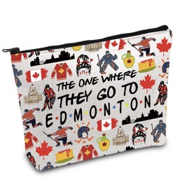Edmonton Trip Makeup Bag Canada Edmonton Travel Gift Edmonton Souvenir Gift Edmonton Travel Bag Housewarming Gift (Edmonton ca)